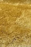Жълт шаги килим Пъфи