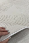 Релефен килим Пенелопе в бежово и бяло