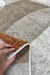 Геометричен килим Trend с теракота