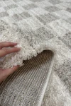 Рошав шаги килим Cloudy на квадрати