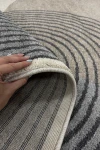 Геометричен килим Trend с арки в бежово, сиво и кафяво