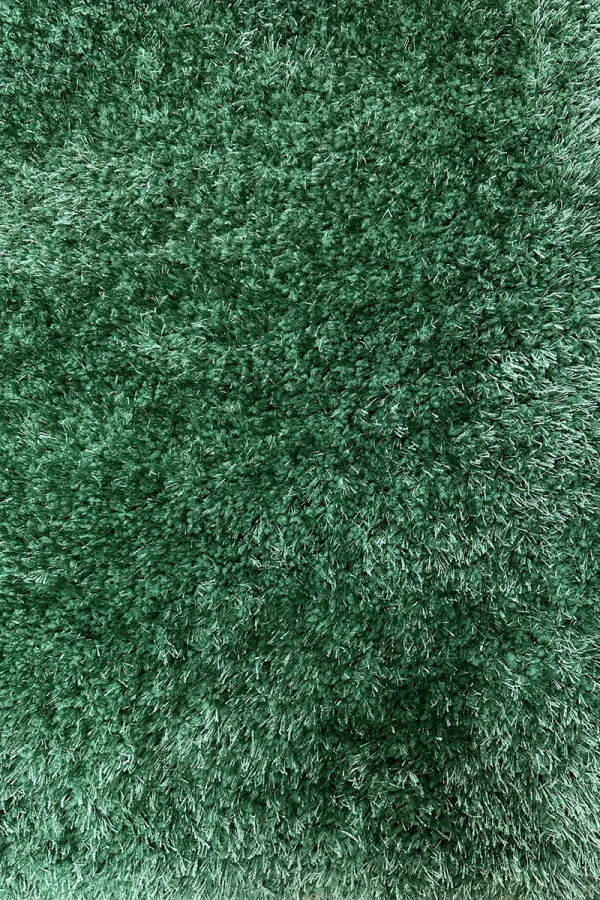 Зелен шаги килим Пъфи