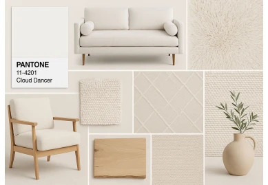 Cloud Dancer – Цветът на Pantone за 2026 и как да го внесем у дома
