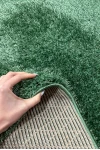 Зелен шаги килим Пъфи