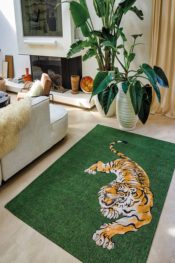 Килим Tiger Green On Fire