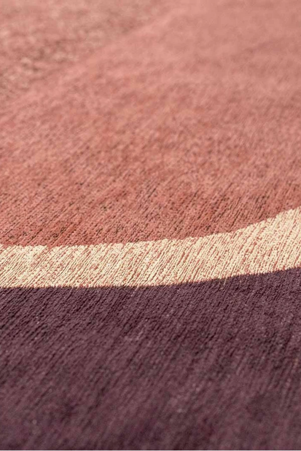 Килим Marble Larch бордо и розе