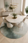 Кръгъл килим Lagoon Palm Green