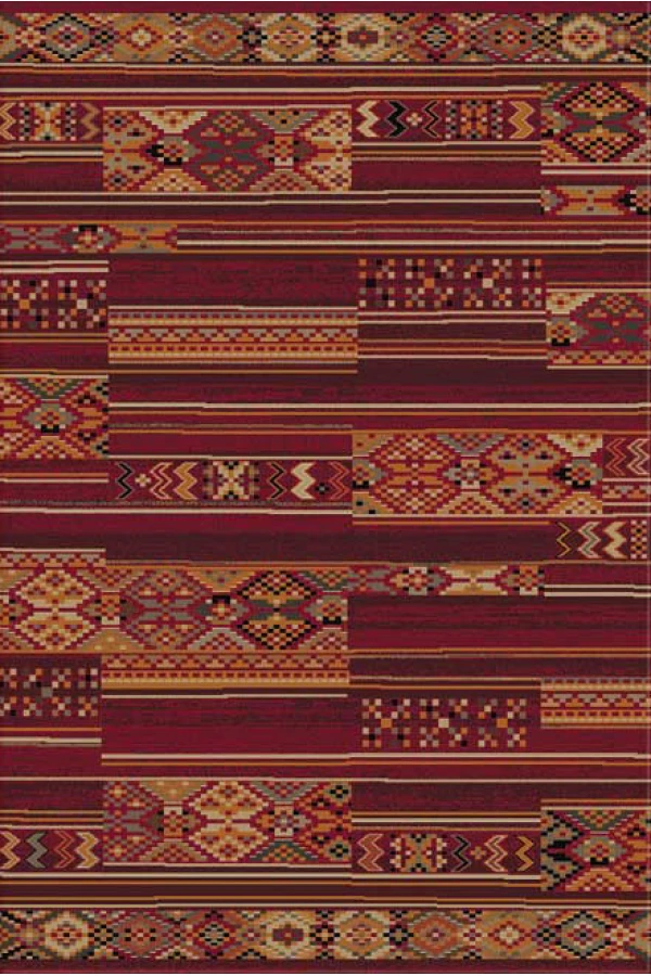Червен етно килим Berber