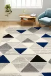 Килим Сохо с мастилени триъгълници