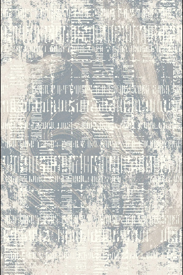 Син килим Pastel абстракт