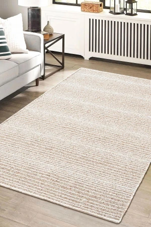 Мек луксозен килим Decor от памук и полиестер в бежово