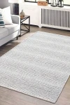 Мек луксозен килим Decor от памук и полиестер цвят грейдж