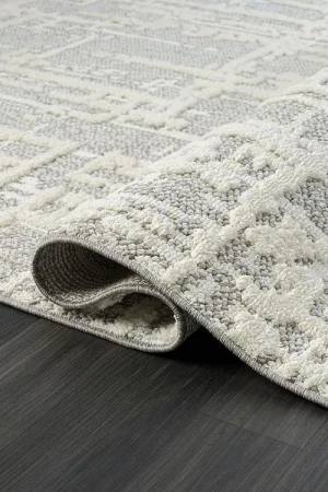 Супер мек структуриран килим Wool в бежово