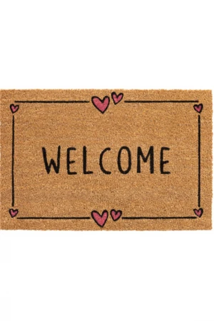 Кокосова изтривалка сърца Welcome 40/60