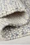 Килим Minerals с букле текстура сини акценти