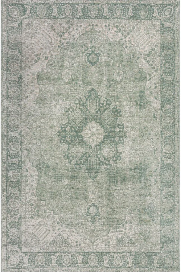 Зелен винтидж плоскотъкан килим Antique