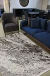 Абстрактен килим Аксел с бежово, кафяво и черно	