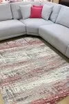 Сив килим Пука с розово