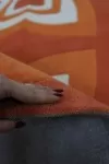 Оранжев ръчен килим Фешън от акрил