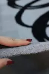 Сив абстрактен килим Джем от акрил