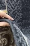 Сив килим Домо с рамка