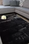 Ефектен черен килим Престиж