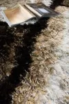 Кафяв шаги килим Спаго