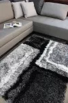 Сив шаги килим Спаго