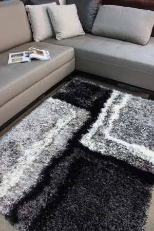 Сив шаги килим Спаго
