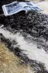 Шаги килим Спаго в сиво и бежово