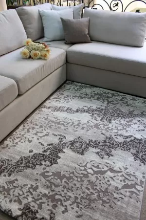 Кафяв килим Левъл класик