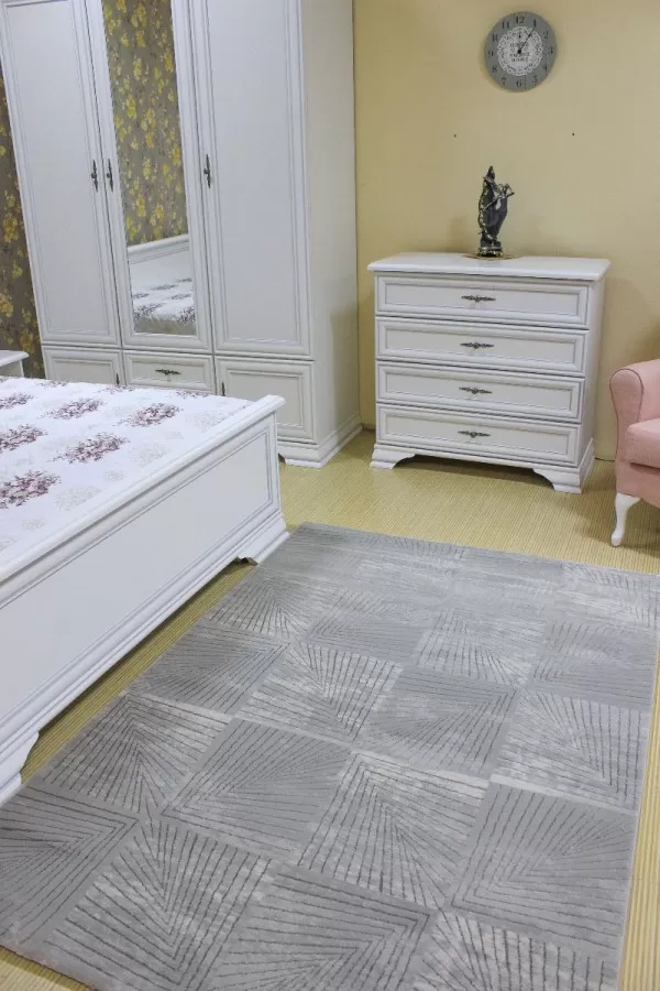 Сив килим Касъл на квадрати