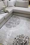 Бежов килим Тату с класически елементи