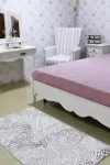 Кремав килим Тату дантела