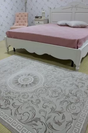 Бежов класически килим Тату