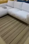 Кафяв килим Котаж на райета