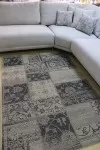 Тъмносив килим Котаж с пачуърк