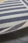 Килим Котаж на тъмносини райета