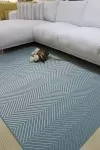 Килим Котаж преливащ тюркоаз
