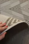 Бежов килим Котаж на триъгълници