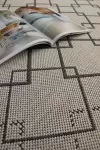 Сив килим Котаж на ромбове