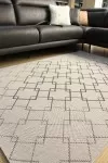 Сив килим Котаж на ромбове