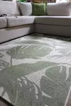 Зелен килим Котаж на палмови листа