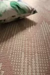 Розов килим Джърси на зиг-заг