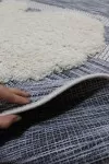 Сив детски килим Навахо с балерина