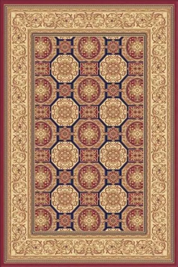 Червен класически килим Атлас