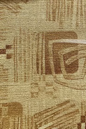 Принтиран мокет Футура жълт