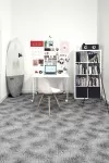 Кафяв фигурален мокет Груви