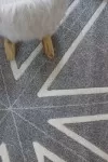 Сив килим Сохо на триъгълници