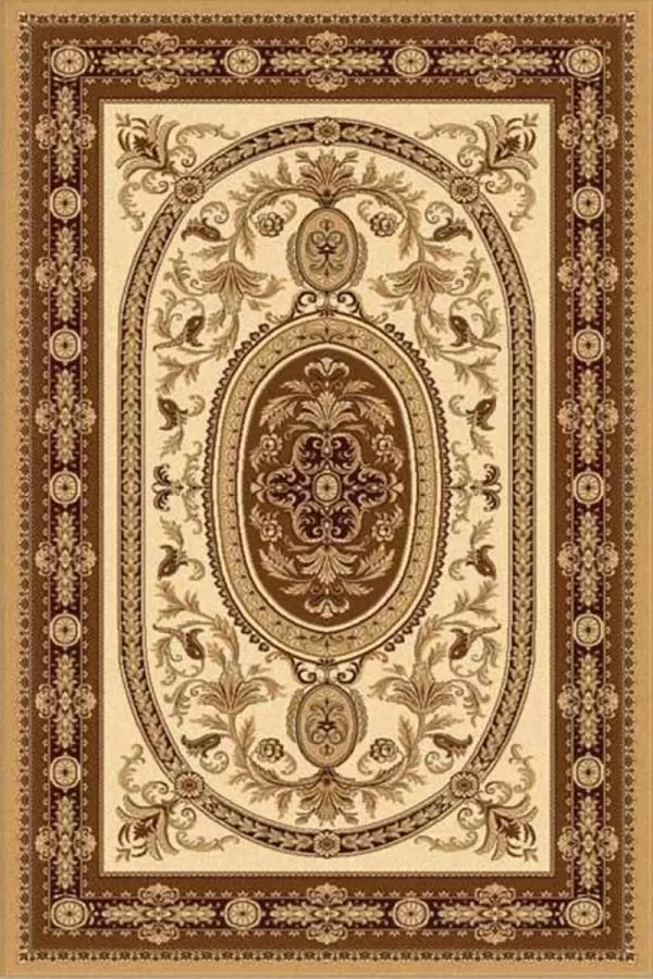 Кафяв персийски килим Премиера